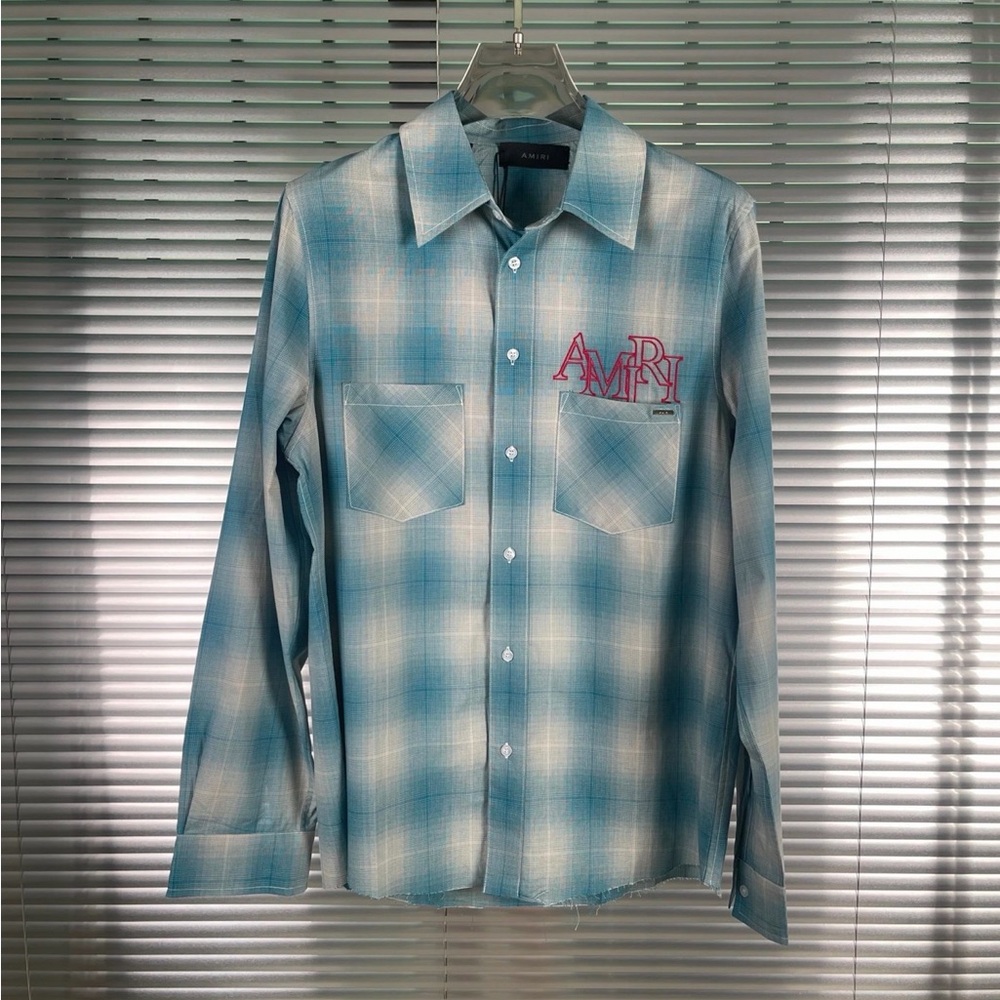 AMIRI, LOGO EMBROIDERED LONG SLEEVES SHIRT !!!